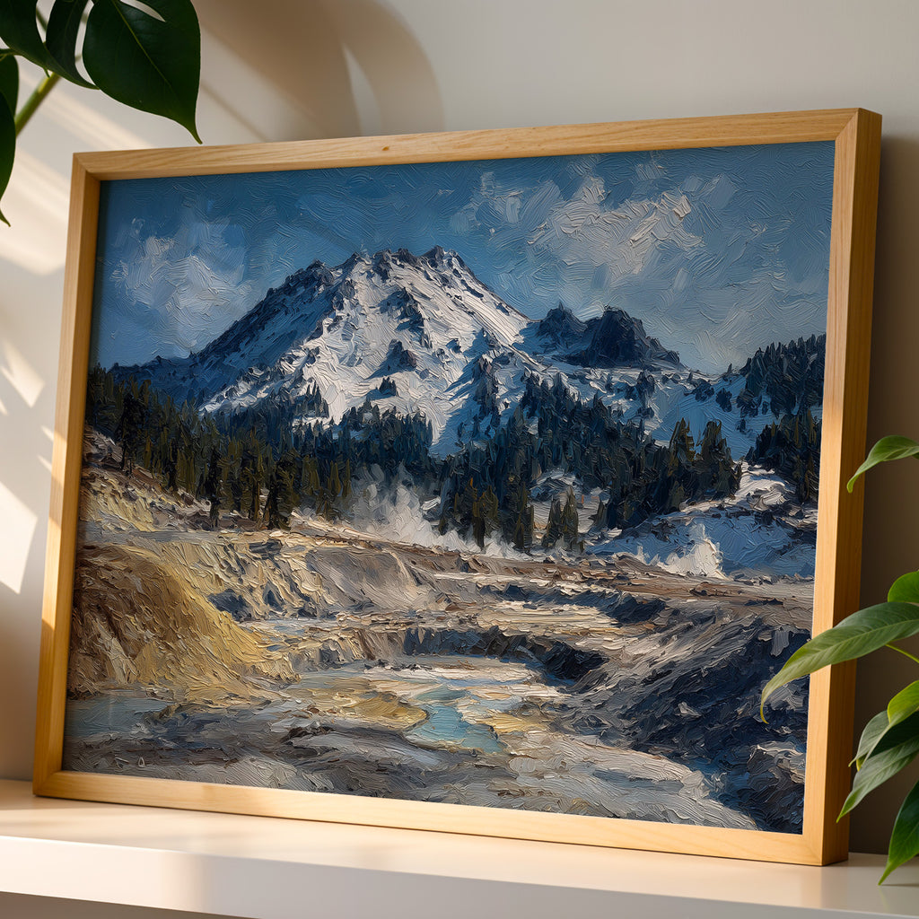 Lassen Volcanic National Park Oil Painting
