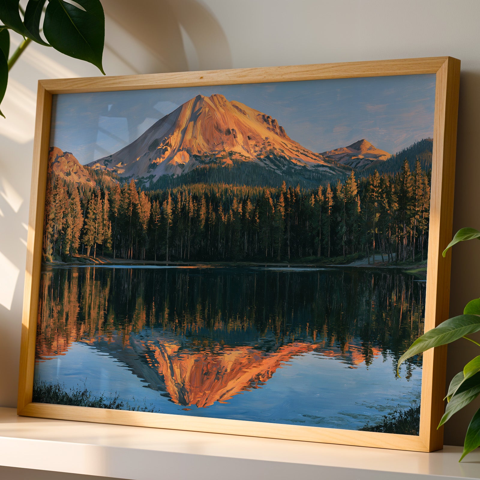 Lassen Volcanic National Park Classical Oil Painting