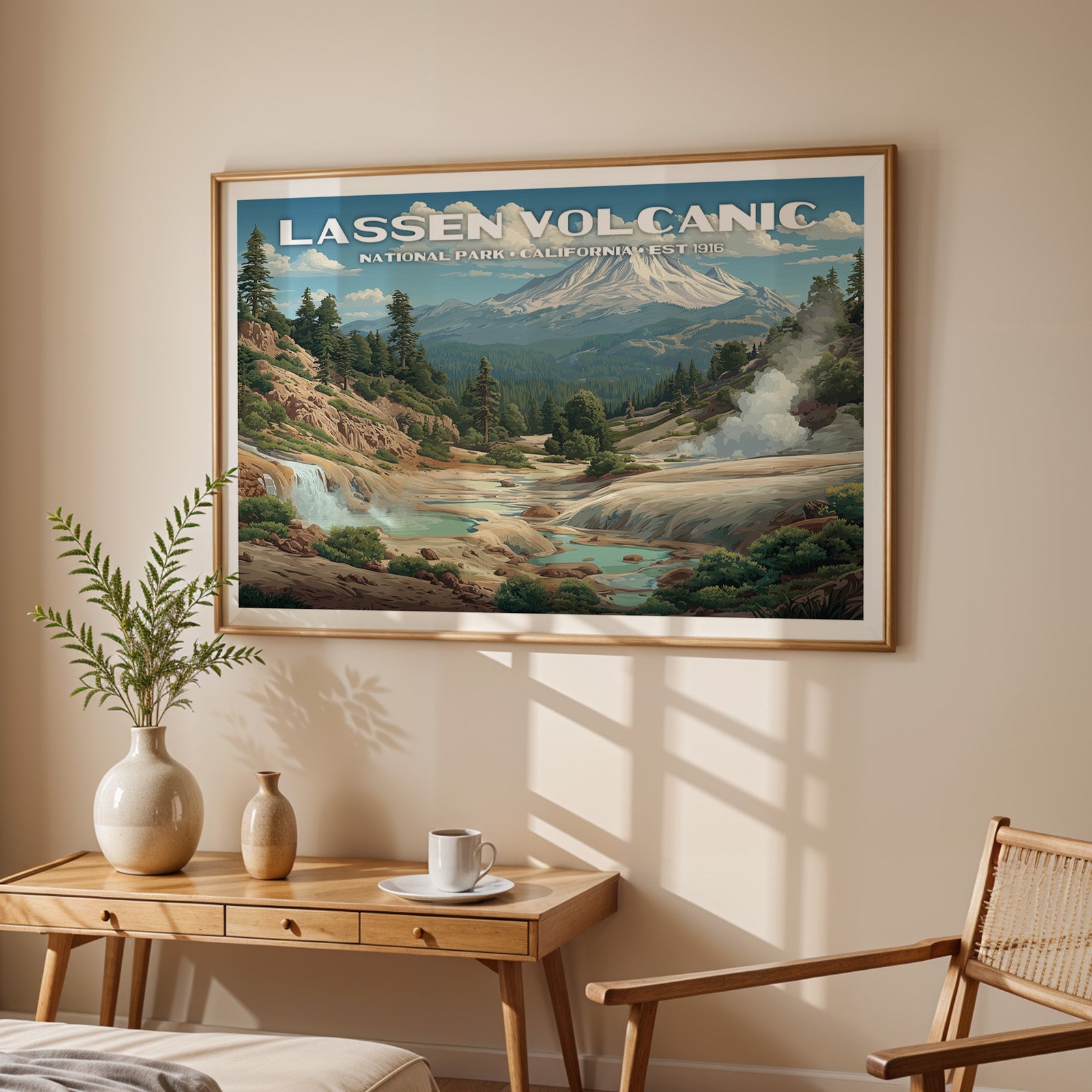 Lassen Volcanic National Park Horizontal Vintage Art