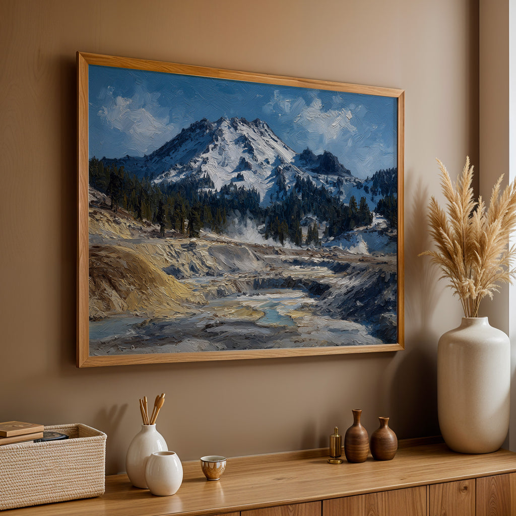 Lassen Volcanic National Park Oil Painting