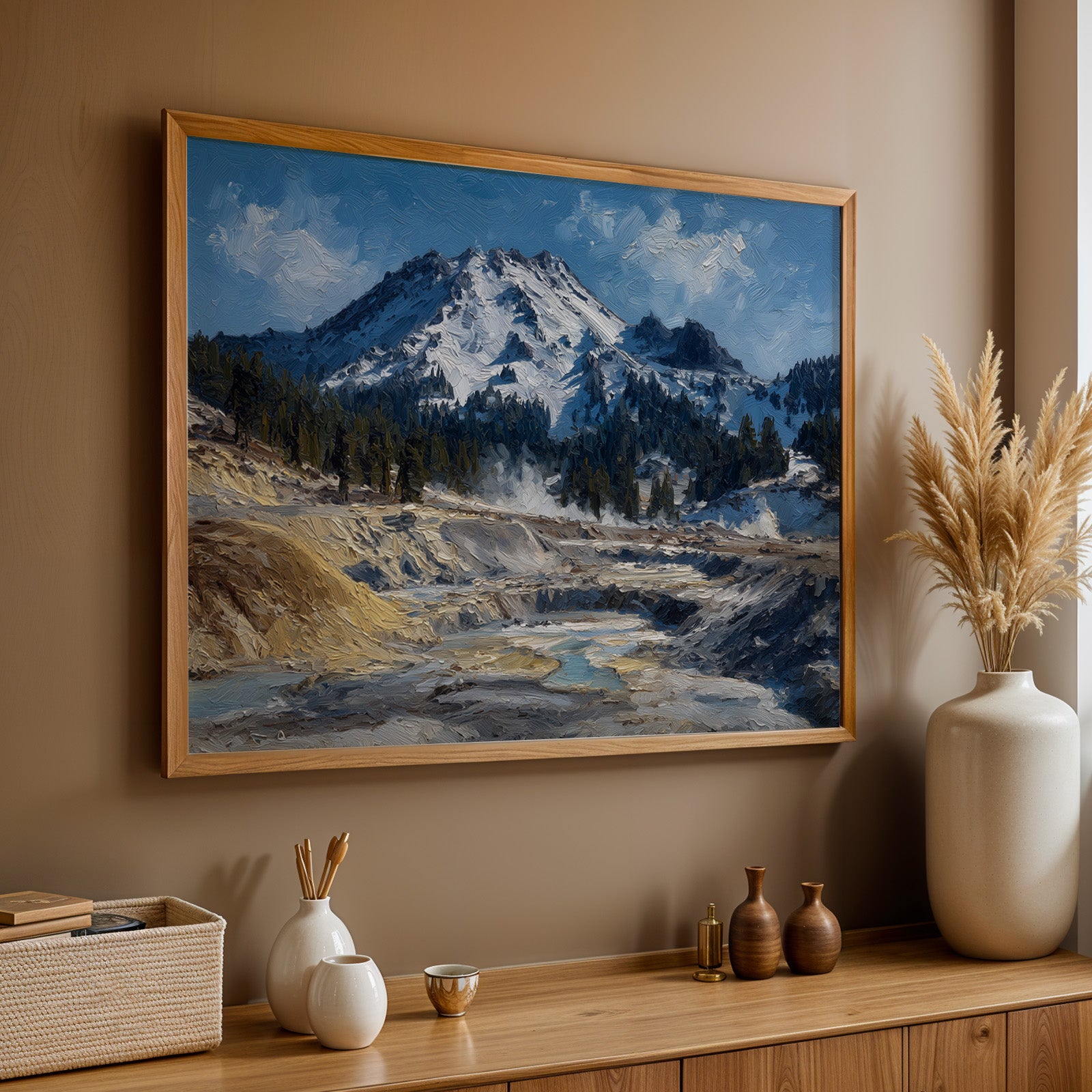 Lassen Volcanic National Park Oil Painting