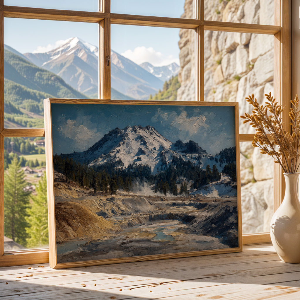 Lassen Volcanic National Park Oil Painting