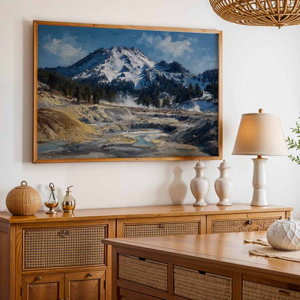 Lassen Volcanic National Park Oil Painting
