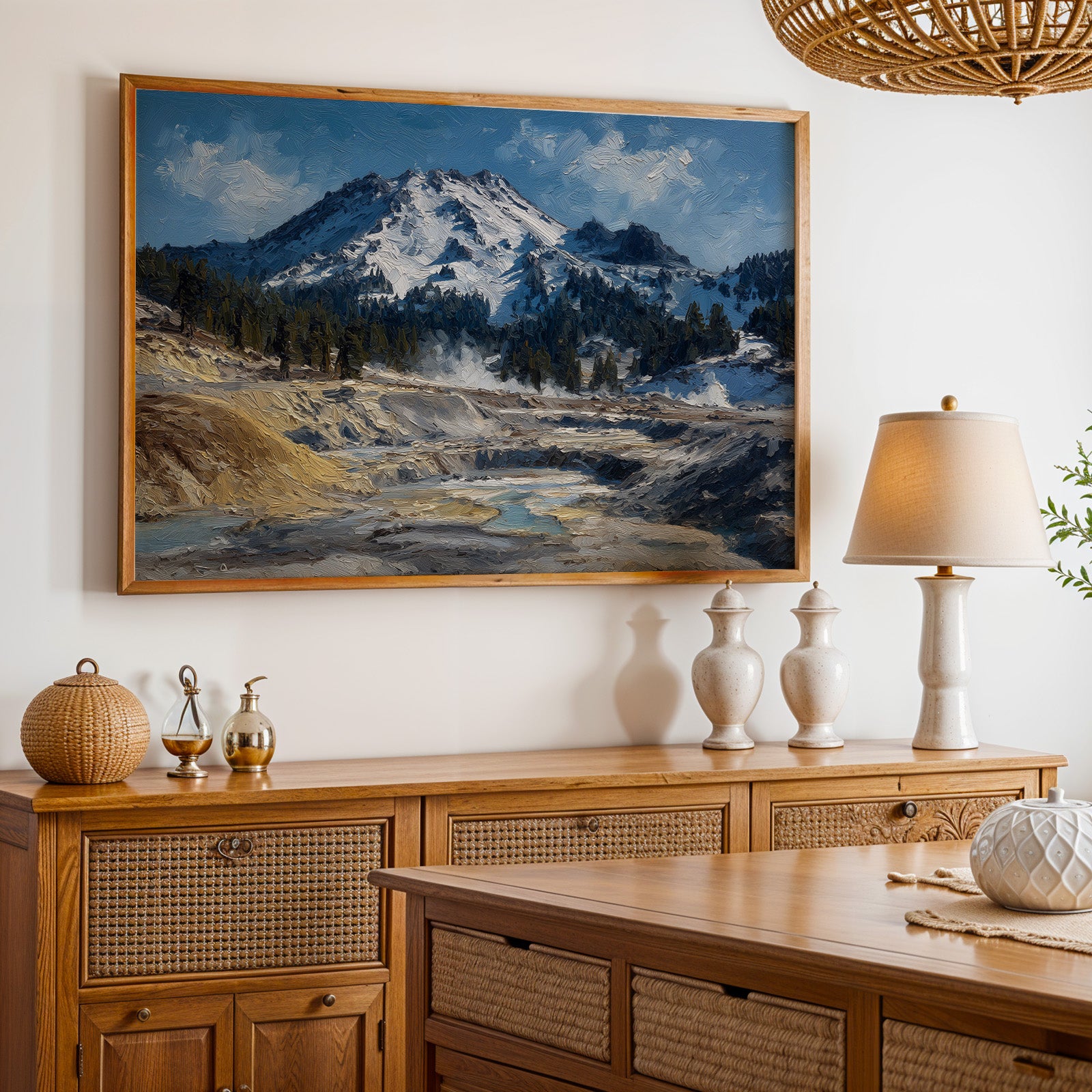 Lassen Volcanic National Park Oil Painting