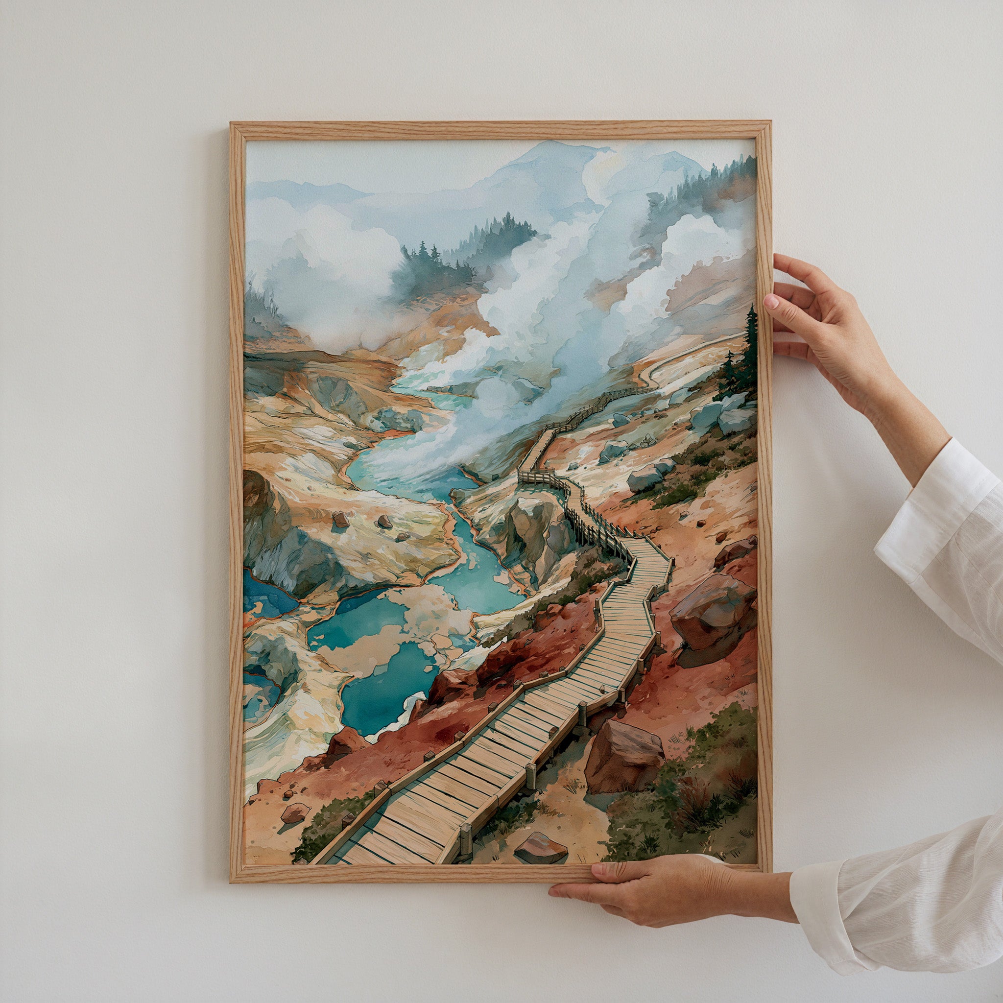 Lassen Volcanic National Park Watercolor Art