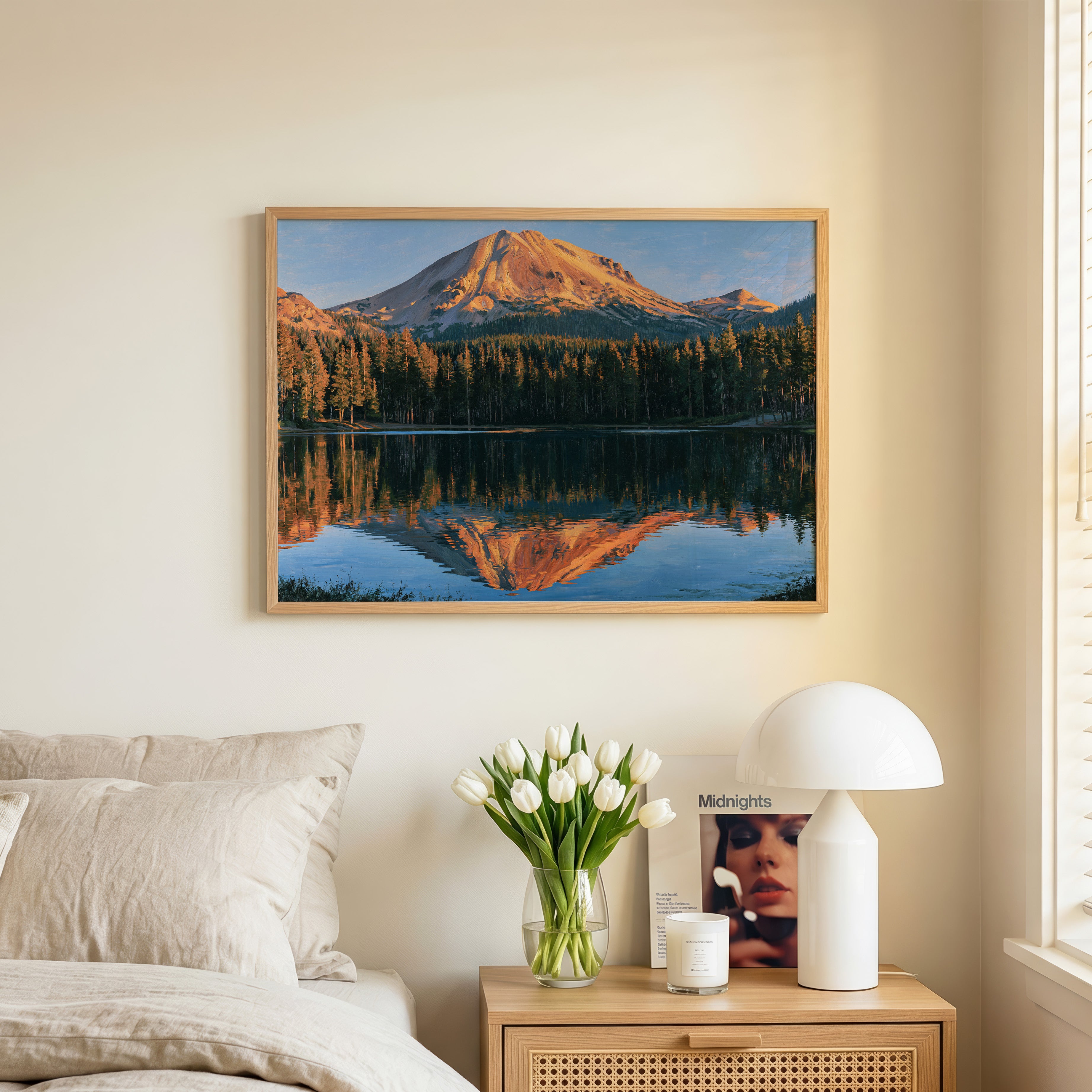 Lassen Volcanic National Park Classical Oil Painting