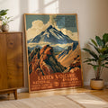 Lassen Volcanic National Park Vintage WPA Art