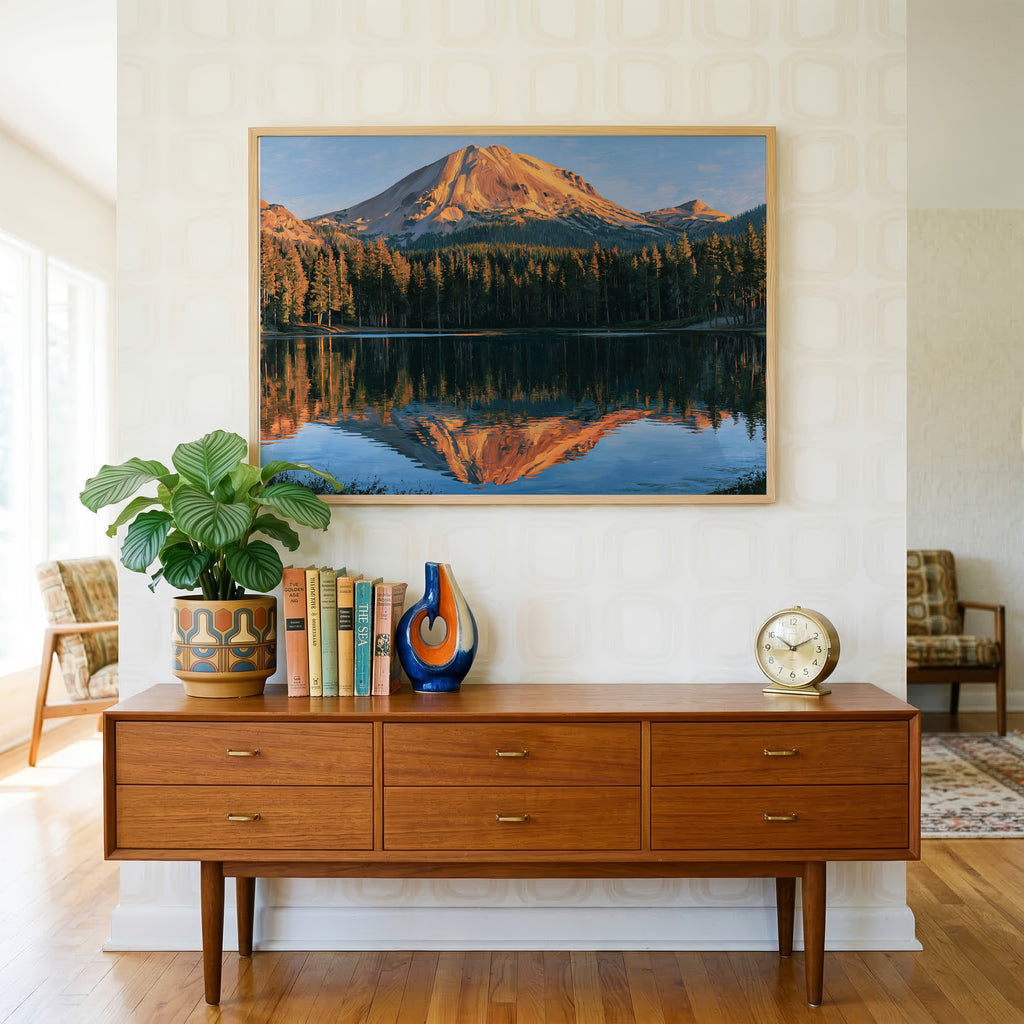 Lassen Volcanic National Park Classical Oil Painting