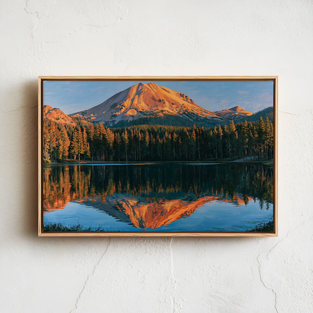 Lassen Volcanic National Park Classical Oil Painting