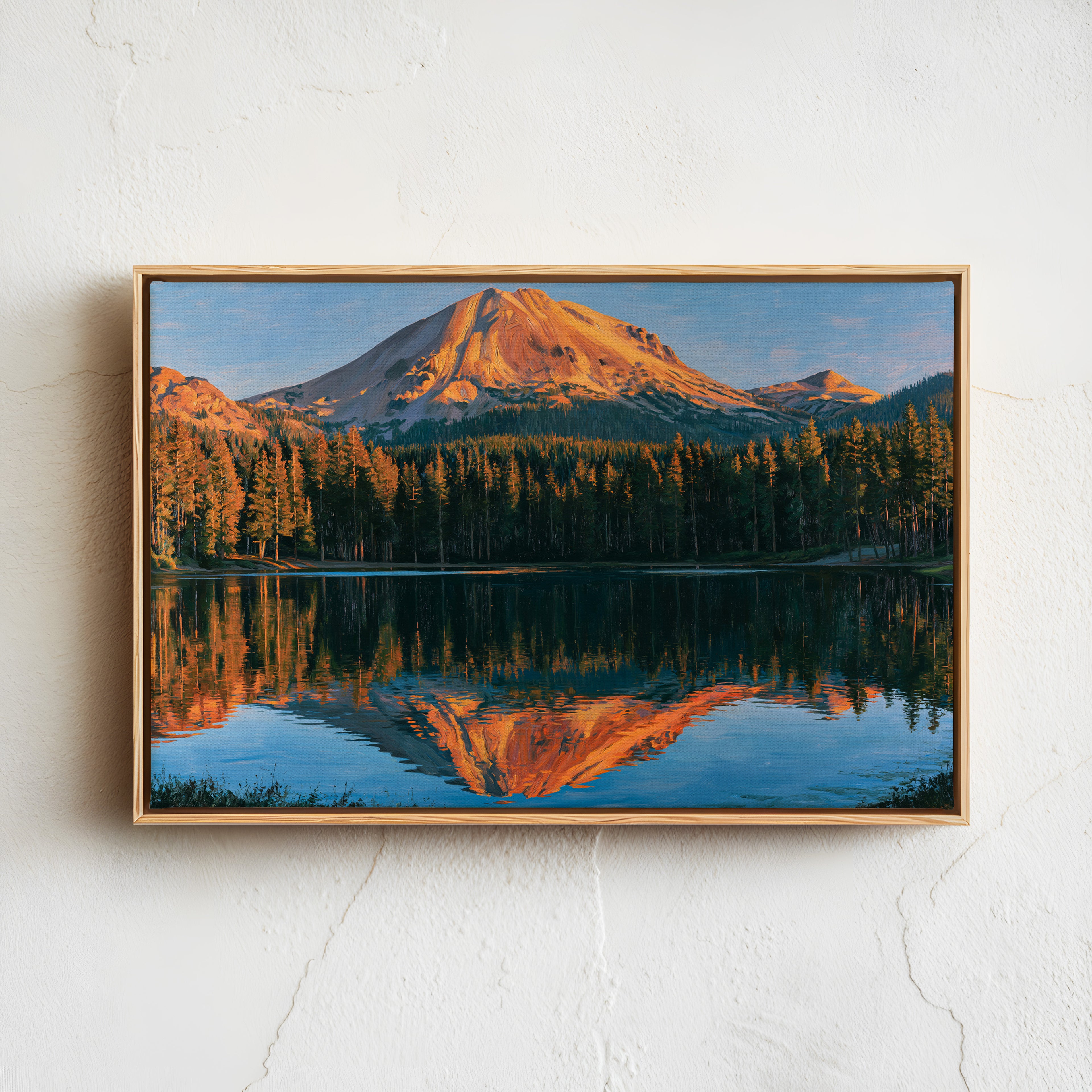 Lassen Volcanic National Park Classical Oil Painting