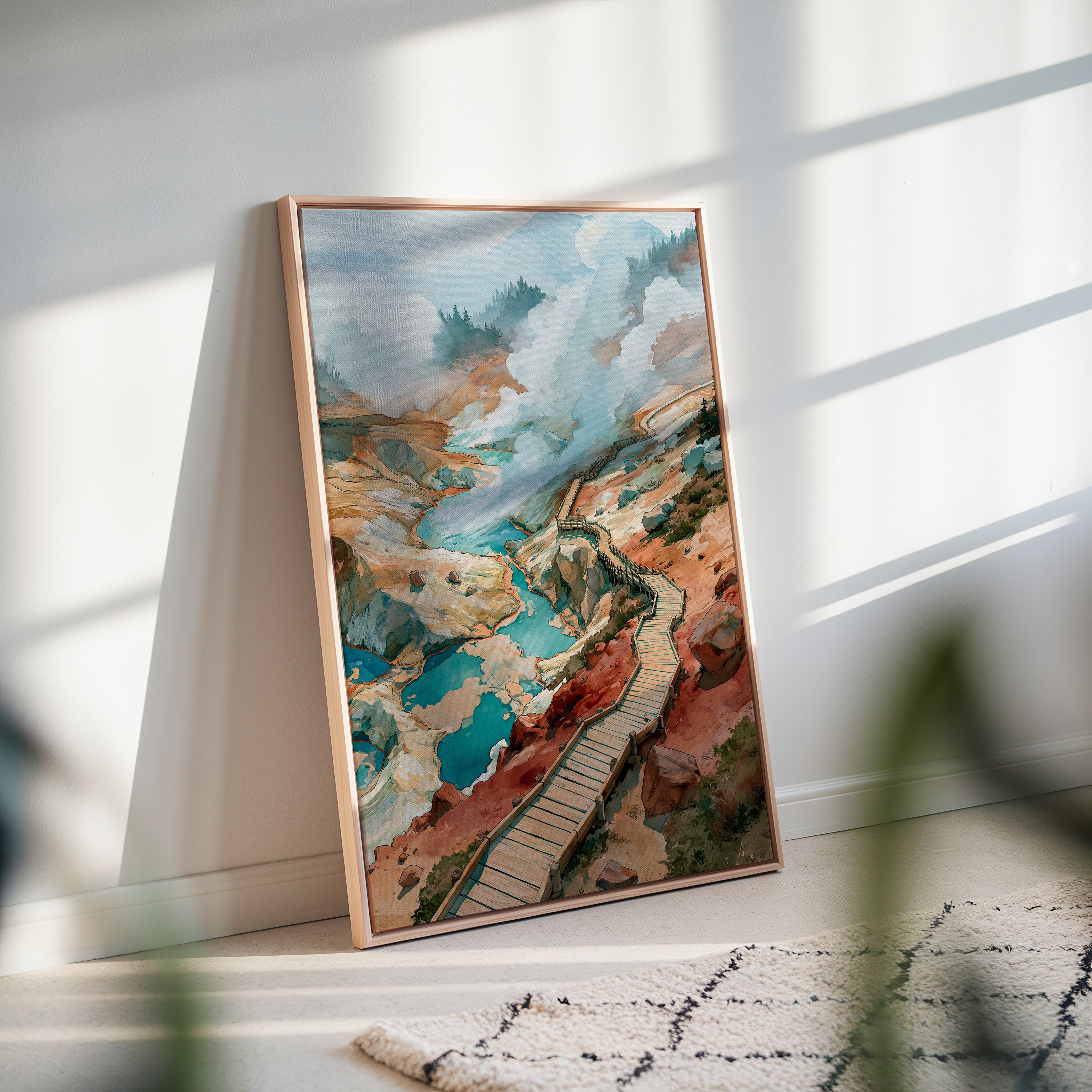 Lassen Volcanic National Park Watercolor Art