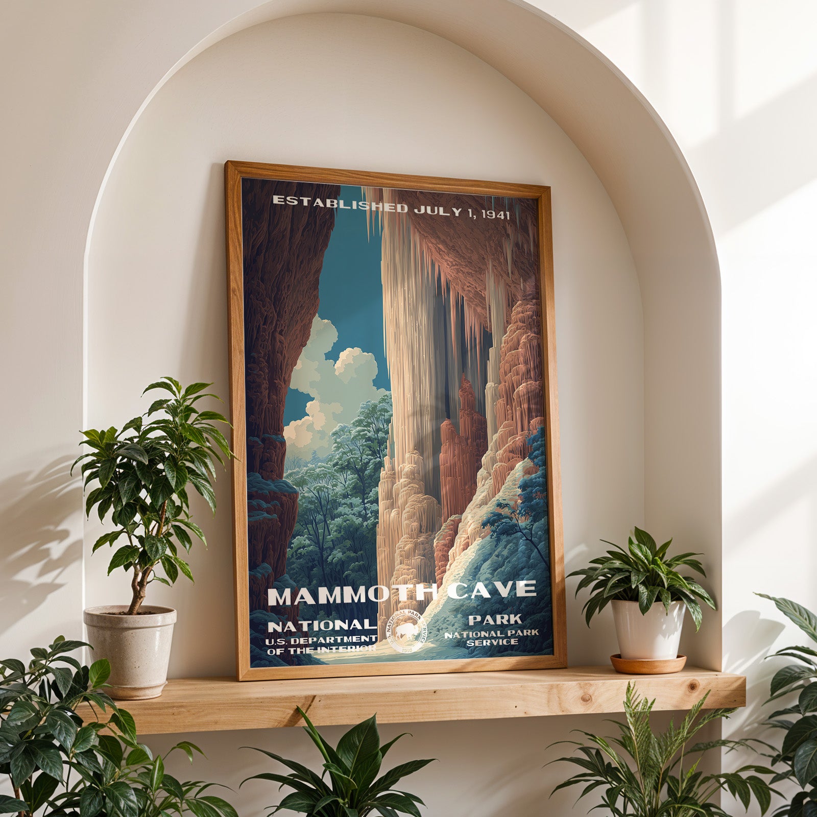 Mammoth Cave National Park Vintage WPA