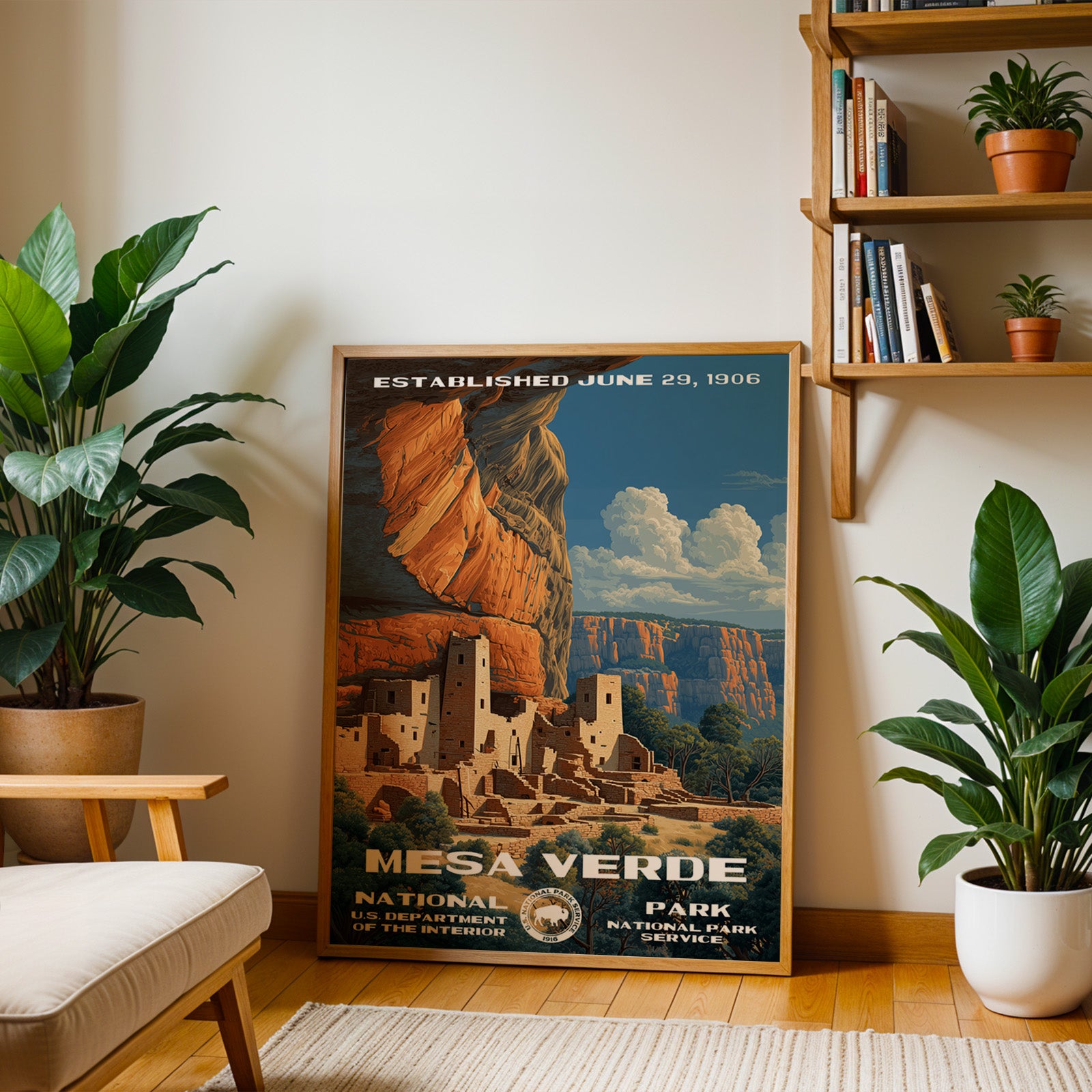 Mesa Verde National Park Vintage WPA