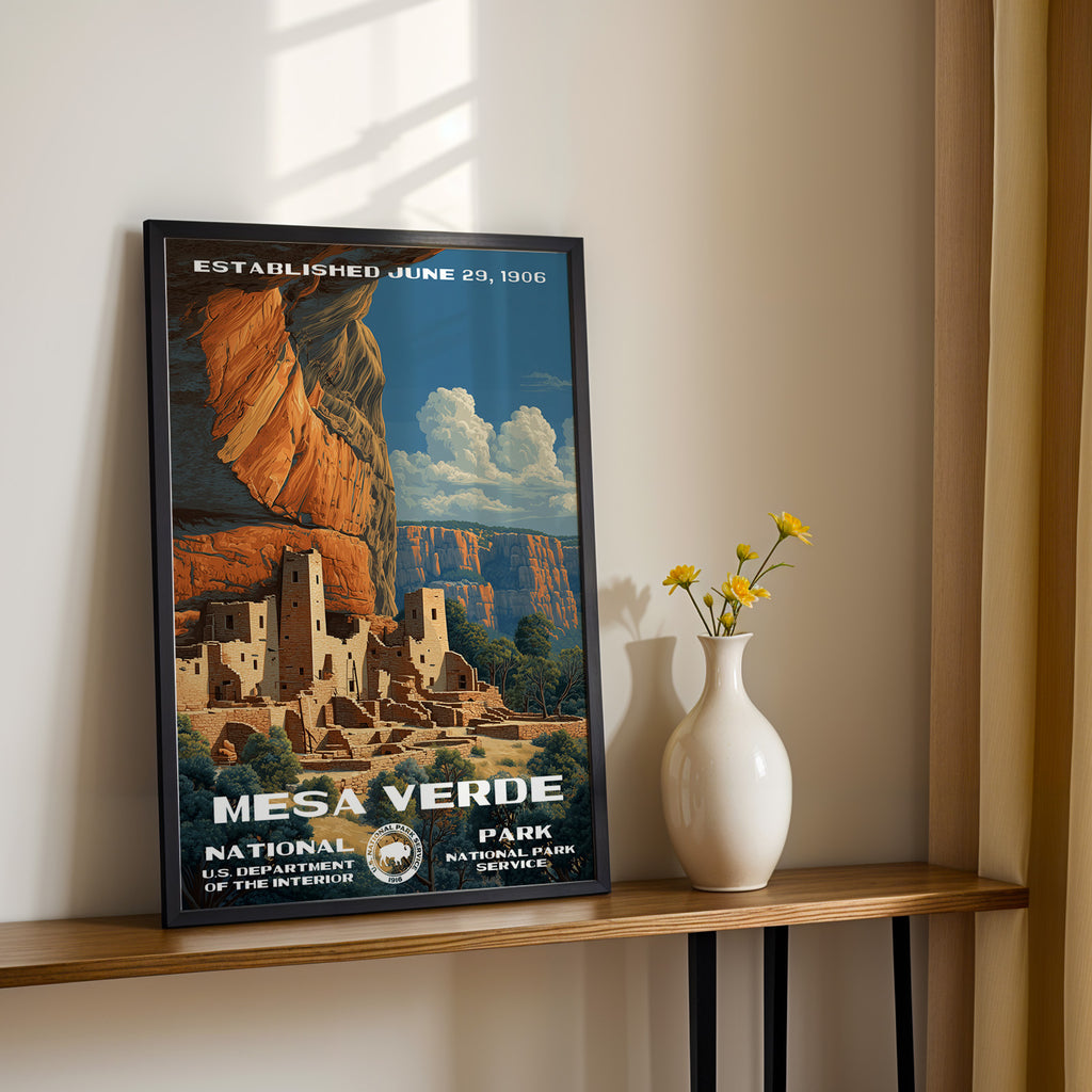 Mesa Verde National Park Vintage WPA