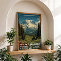 Mount Rainier National Park Vintage WPA