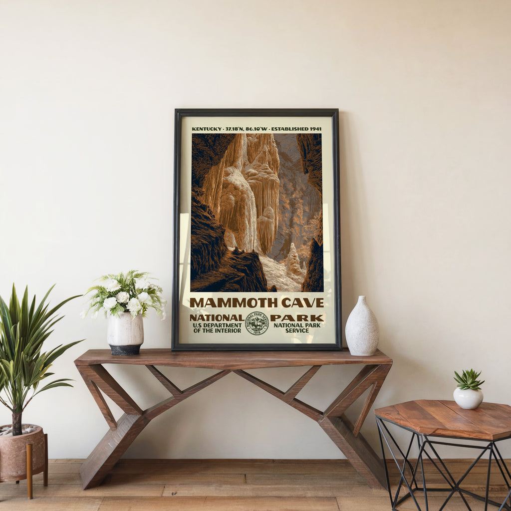Mammoth Cave National Park Vintage WPA Art
