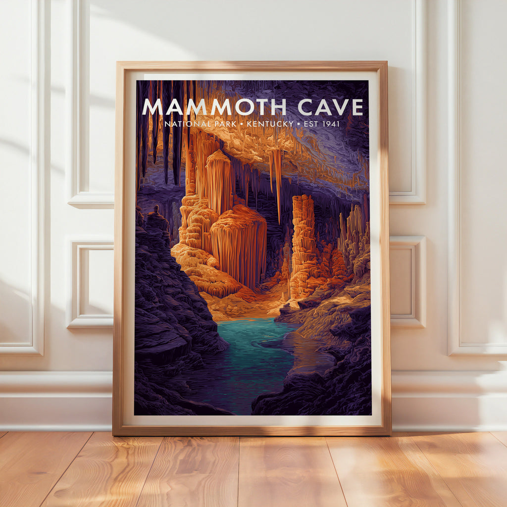 Retro Mammoth Cave National Park Print