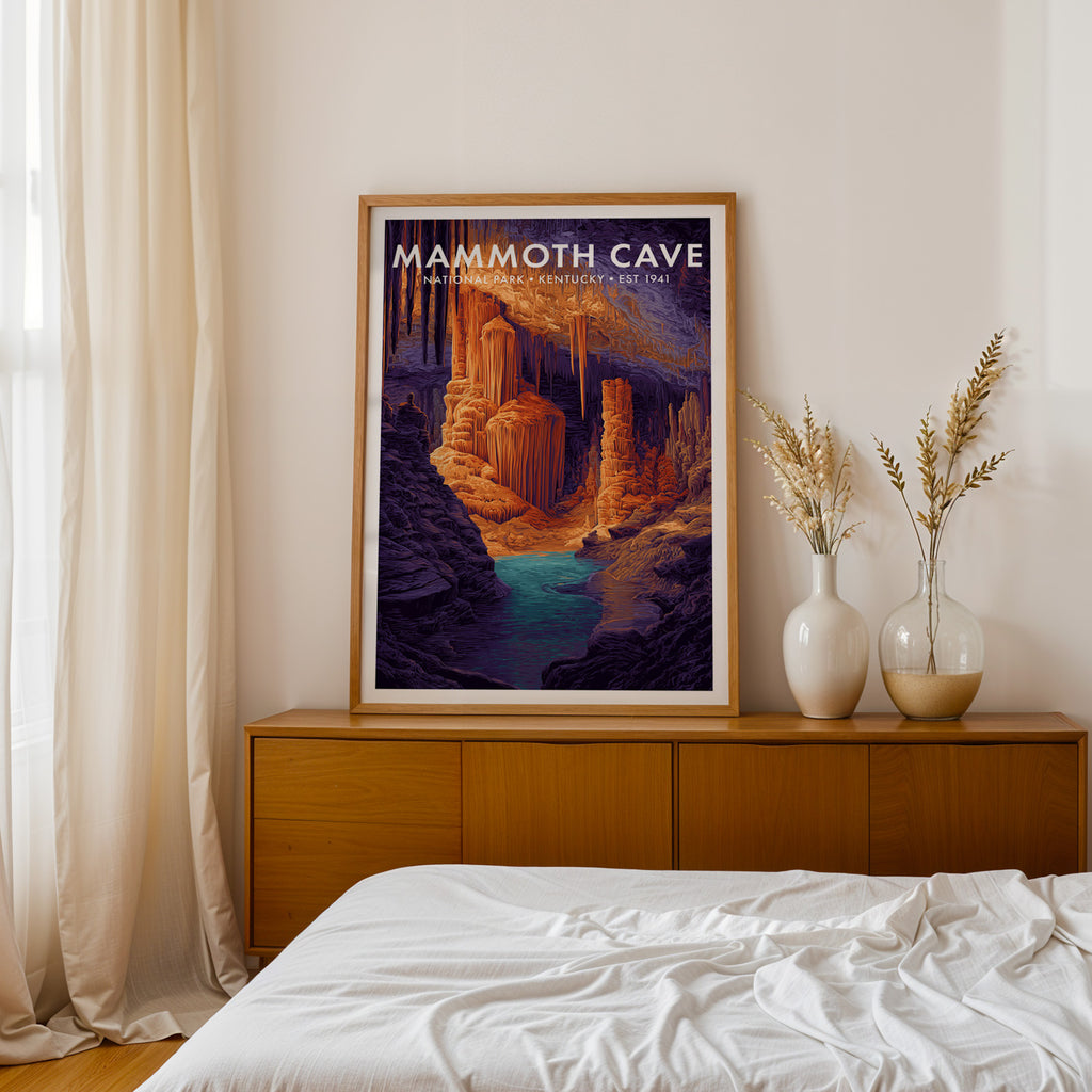 Retro Mammoth Cave National Park Print