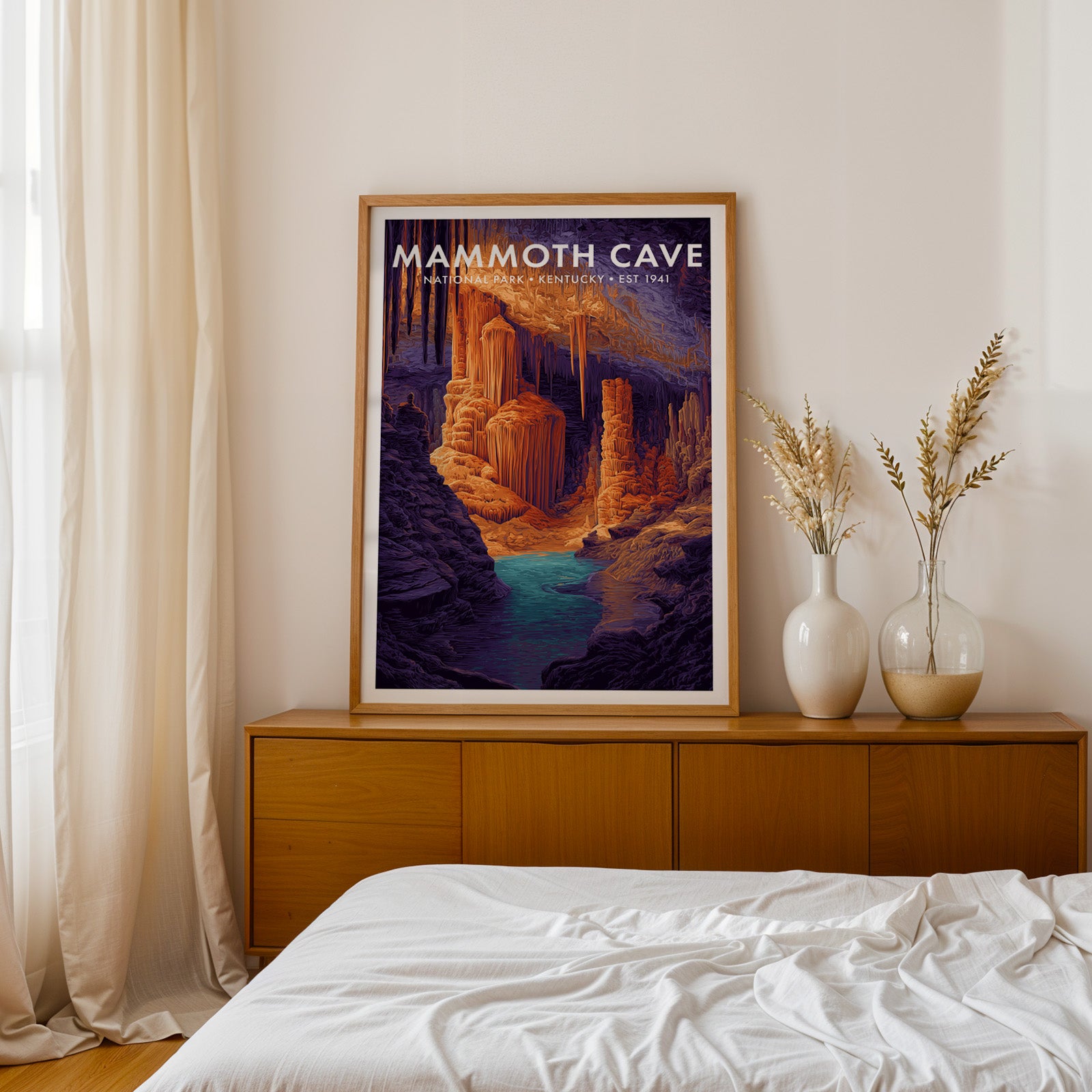 Retro Mammoth Cave National Park Print