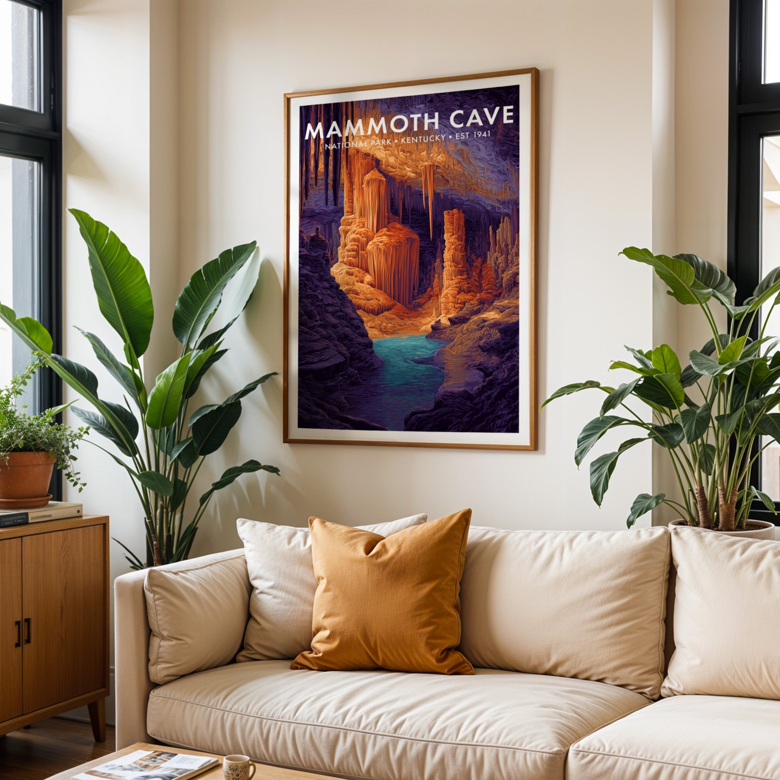 Retro Mammoth Cave National Park Print