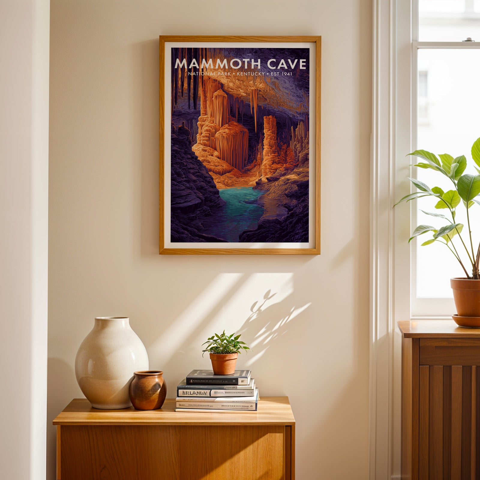 Retro Mammoth Cave National Park Print