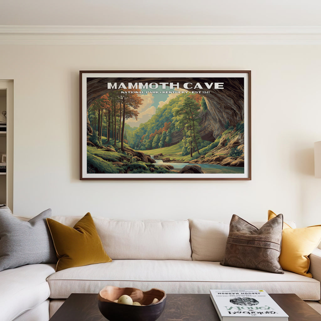 Mammoth Cave National Park Horizontal Vintage Art
