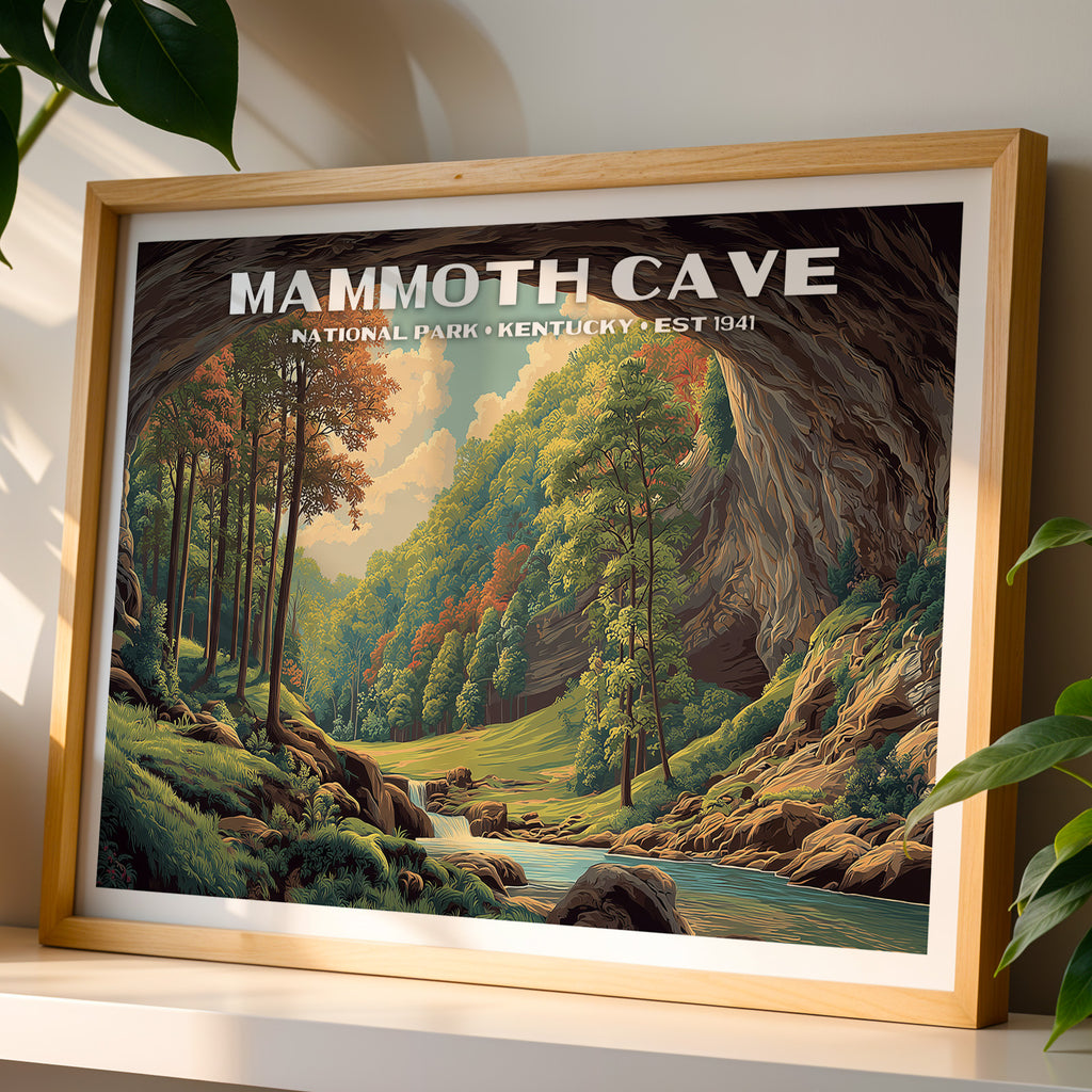 Mammoth Cave National Park Horizontal Vintage Art