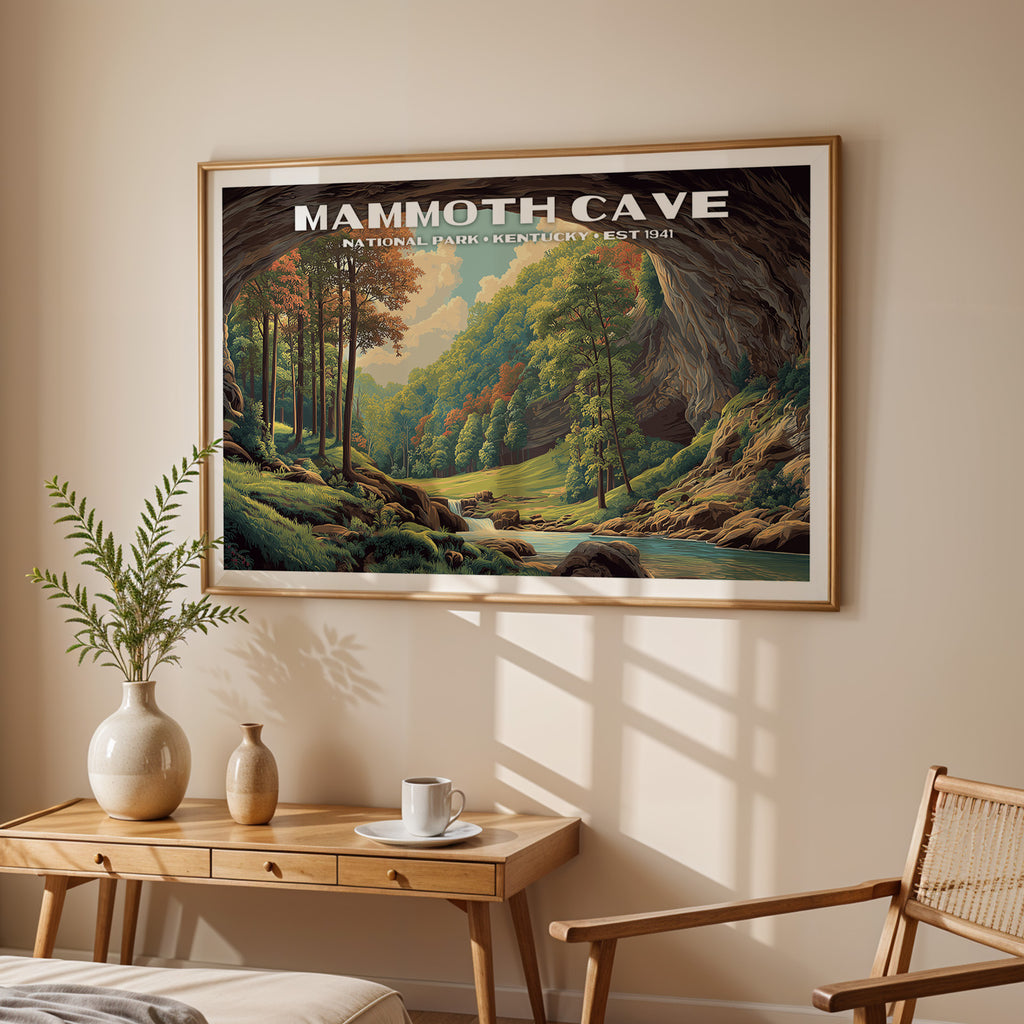 Mammoth Cave National Park Horizontal Vintage Art