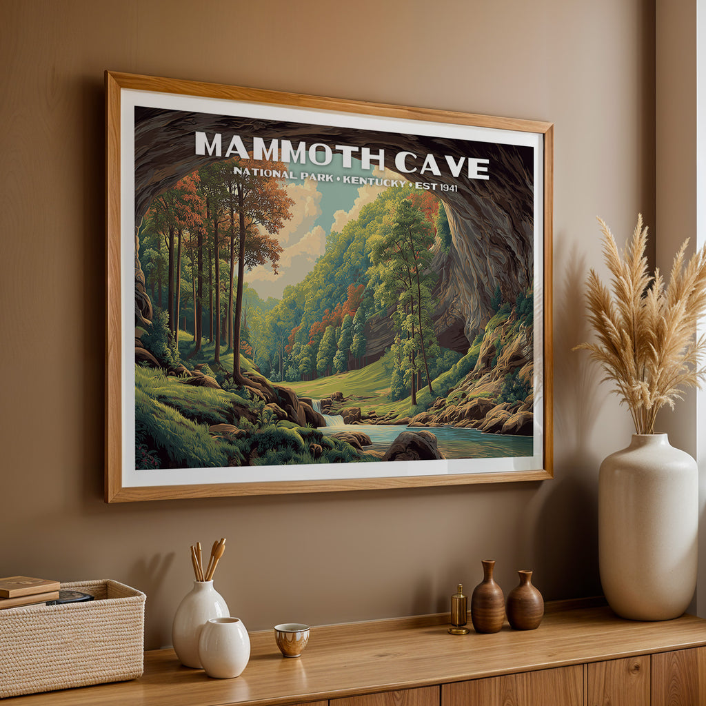 Mammoth Cave National Park Horizontal Vintage Art