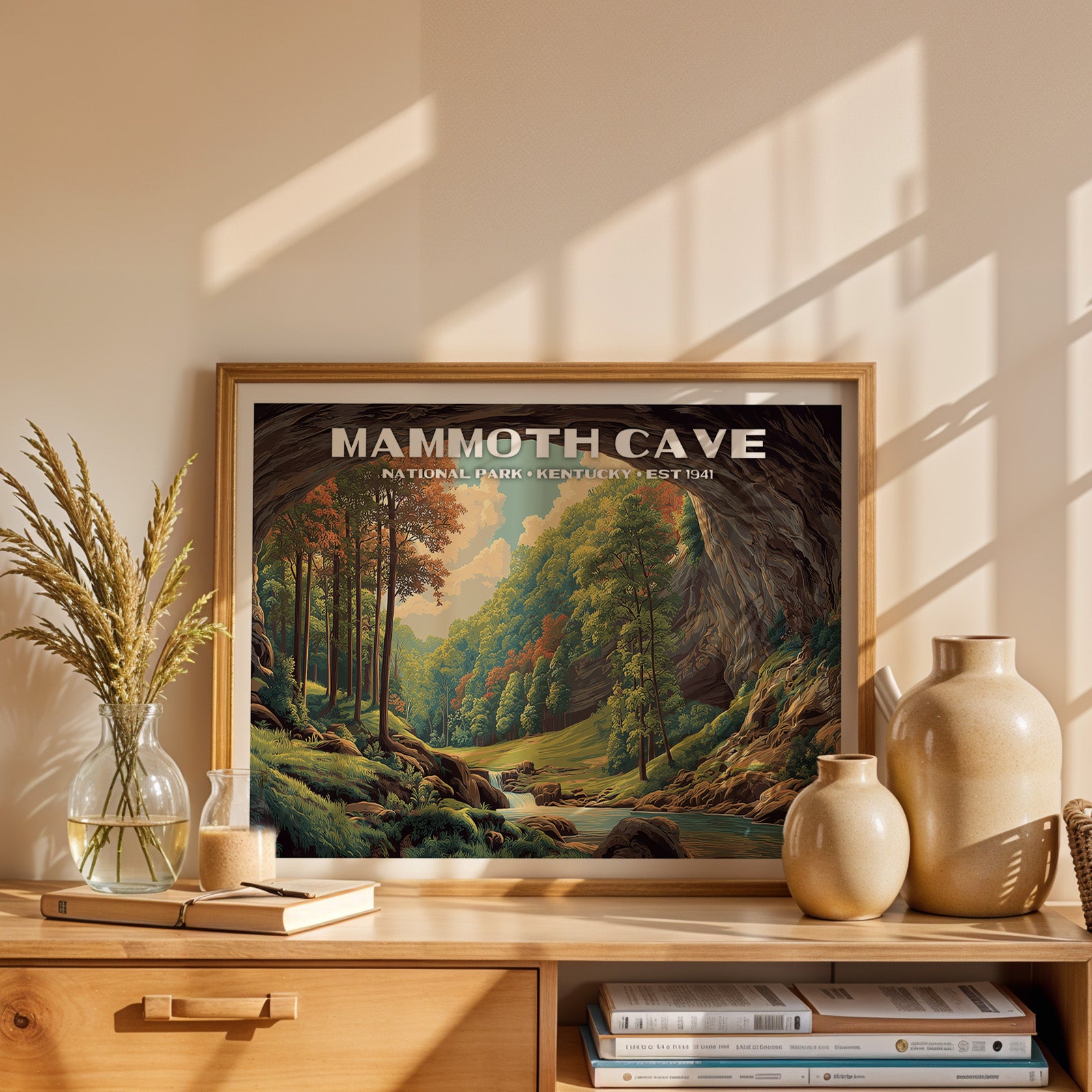 Mammoth Cave National Park Horizontal Vintage Art