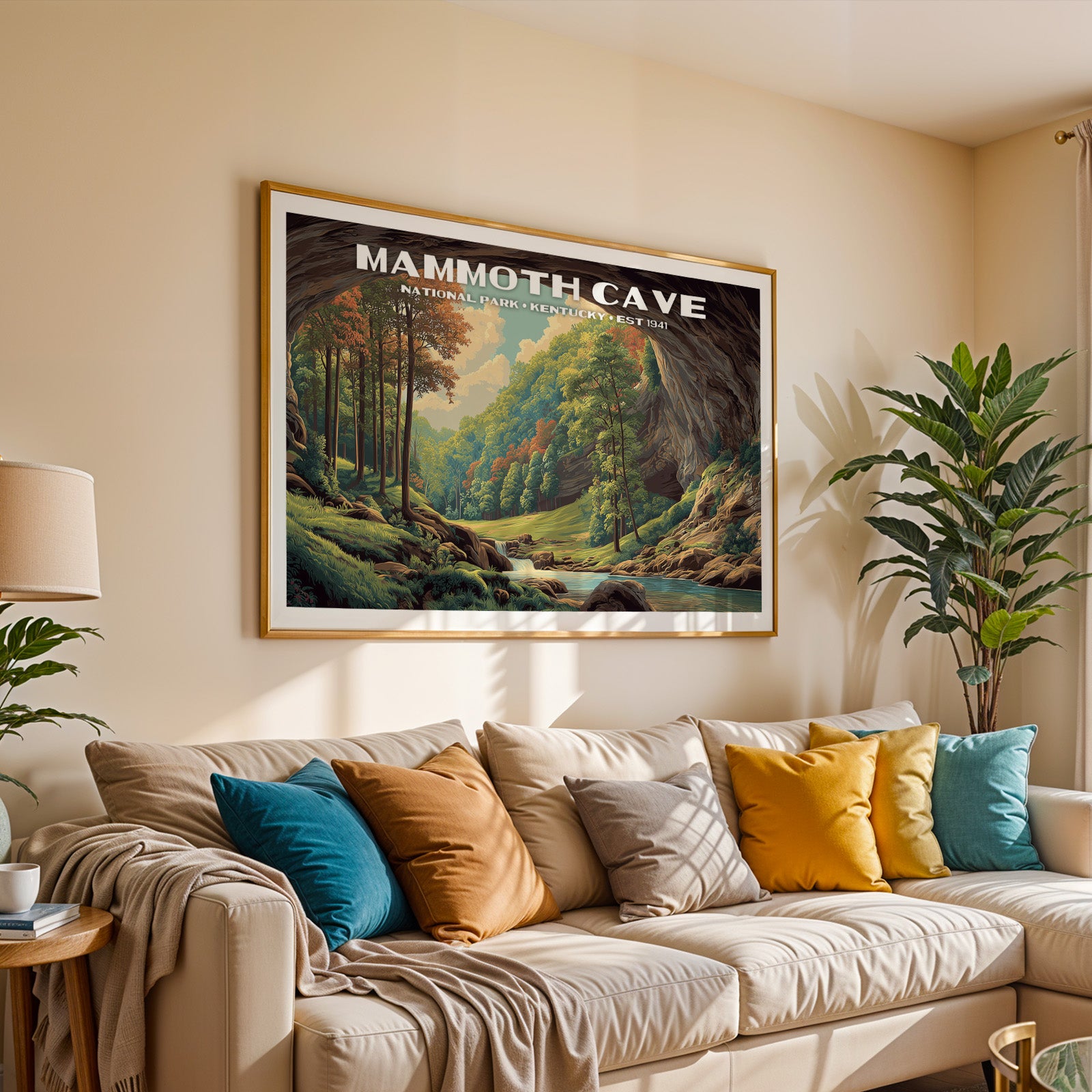 Mammoth Cave National Park Horizontal Vintage Art