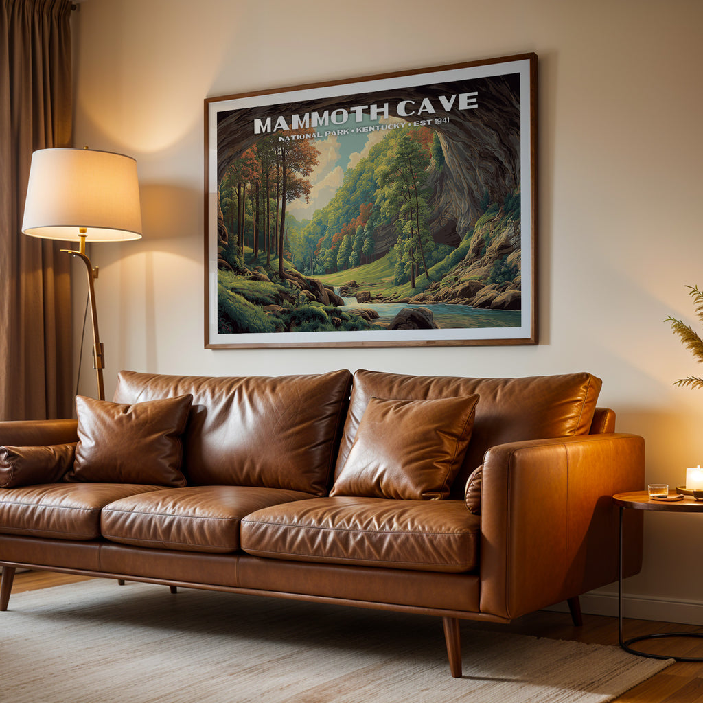 Mammoth Cave National Park Horizontal Vintage Art