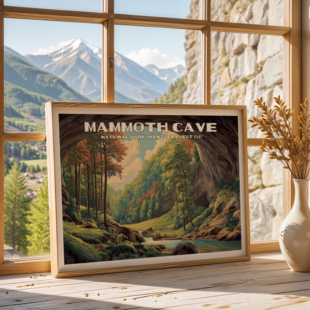 Mammoth Cave National Park Horizontal Vintage Art