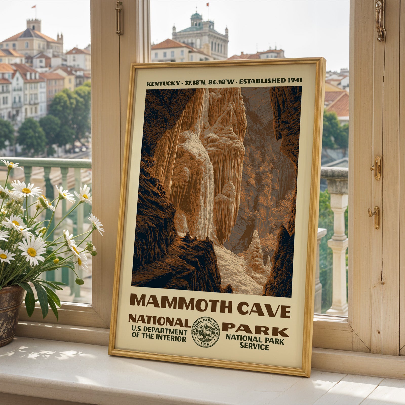 Mammoth Cave National Park Vintage WPA Art