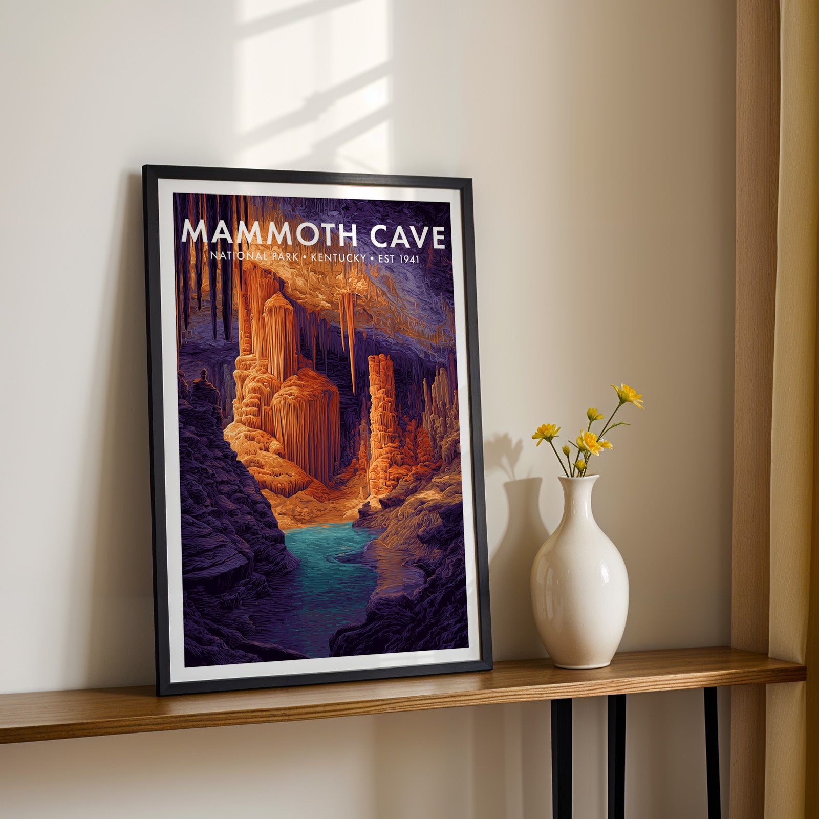 Retro Mammoth Cave National Park Print