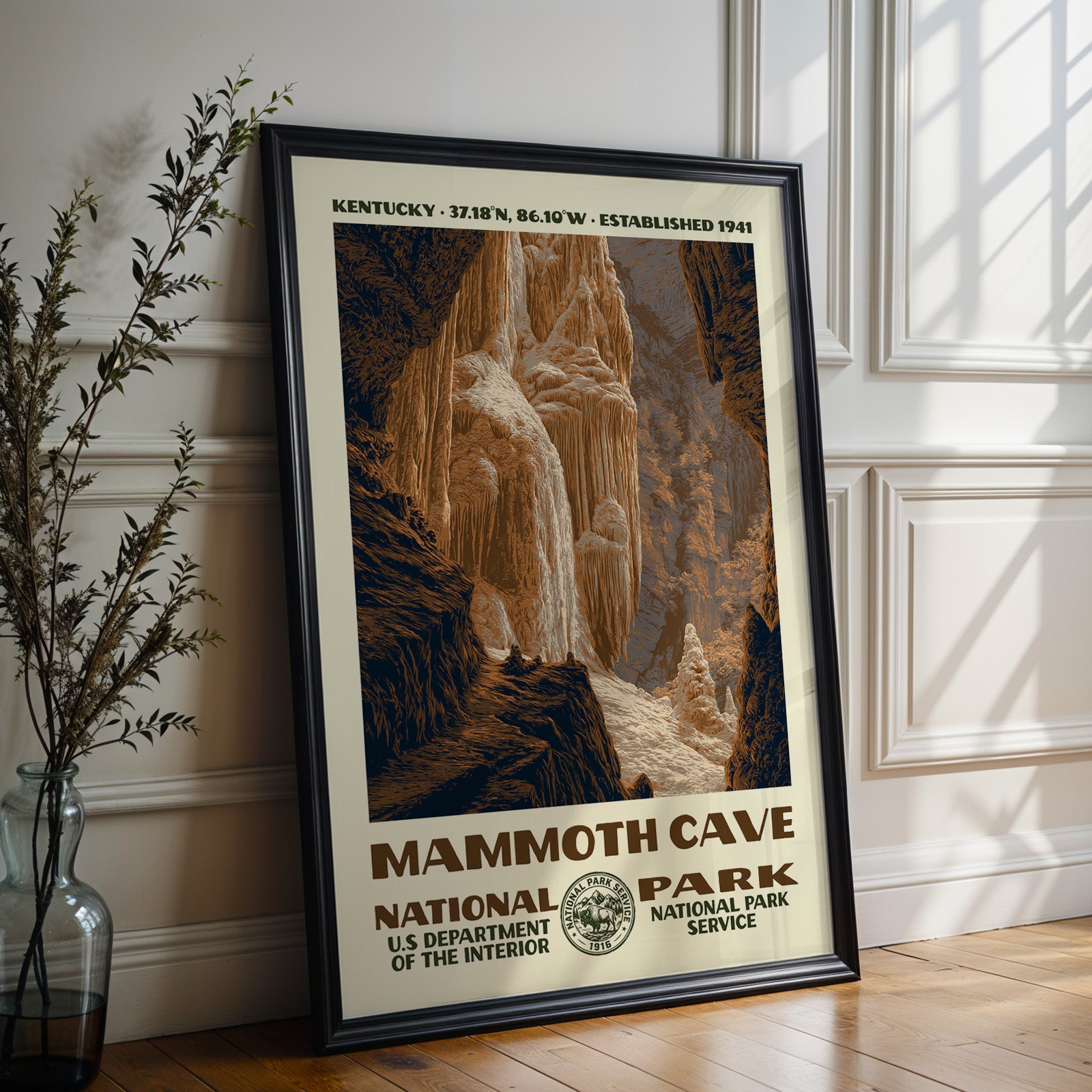 Mammoth Cave National Park Vintage WPA Art