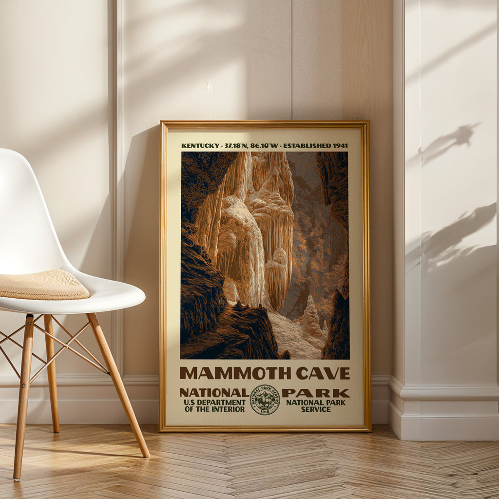 Mammoth Cave National Park Vintage WPA Art