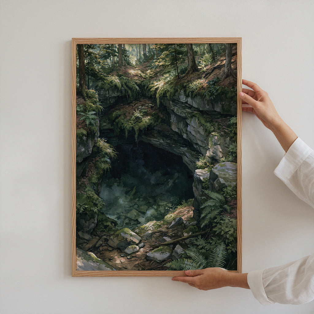 Mammoth Cave National Park Watercolor Art