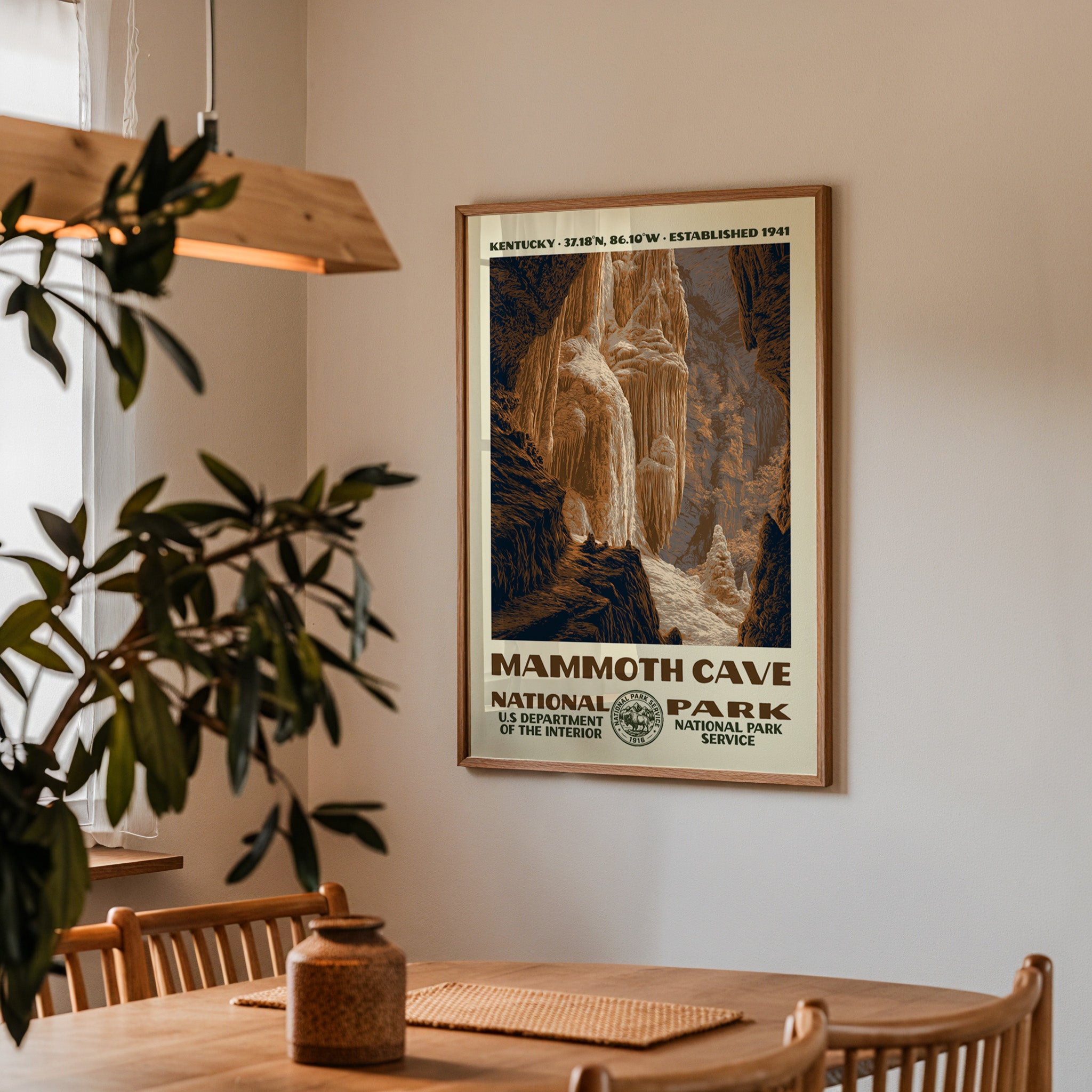 Mammoth Cave National Park Vintage WPA Art