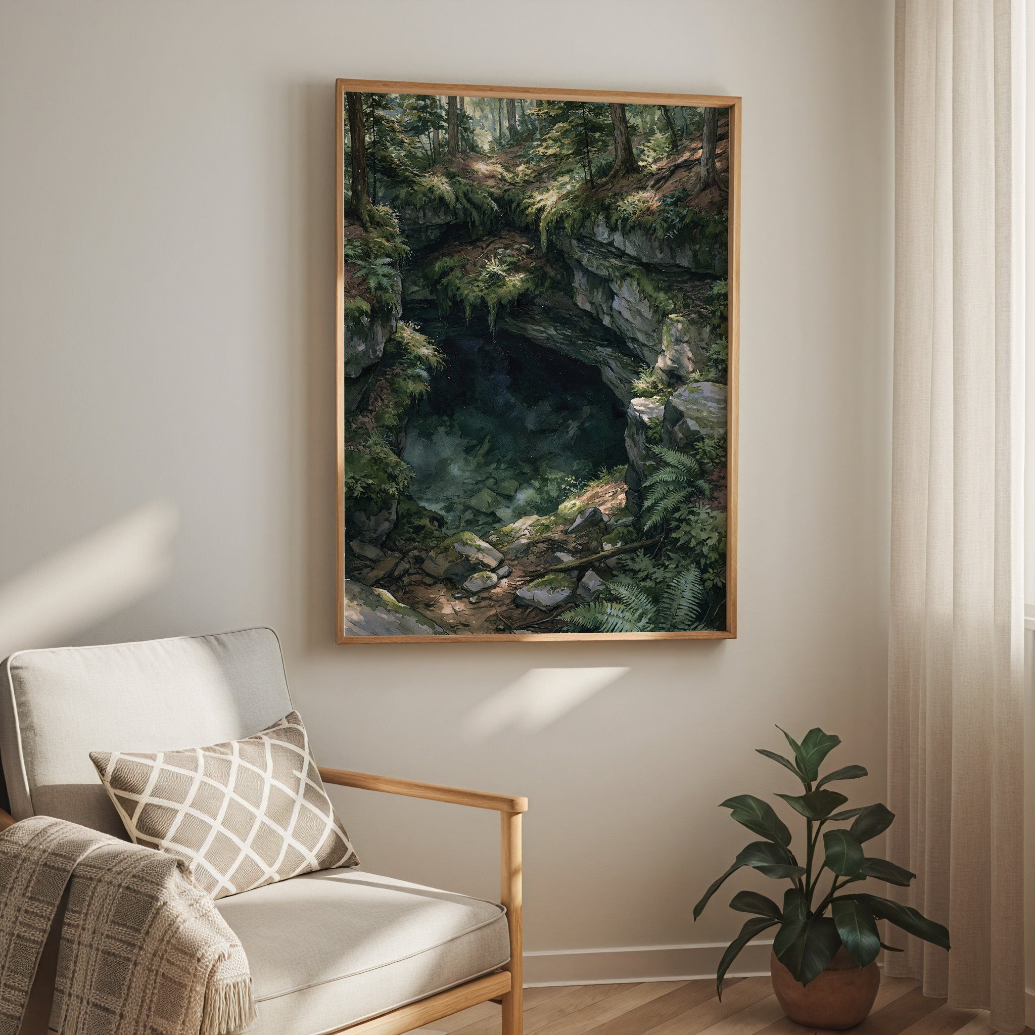 Mammoth Cave National Park Watercolor Art