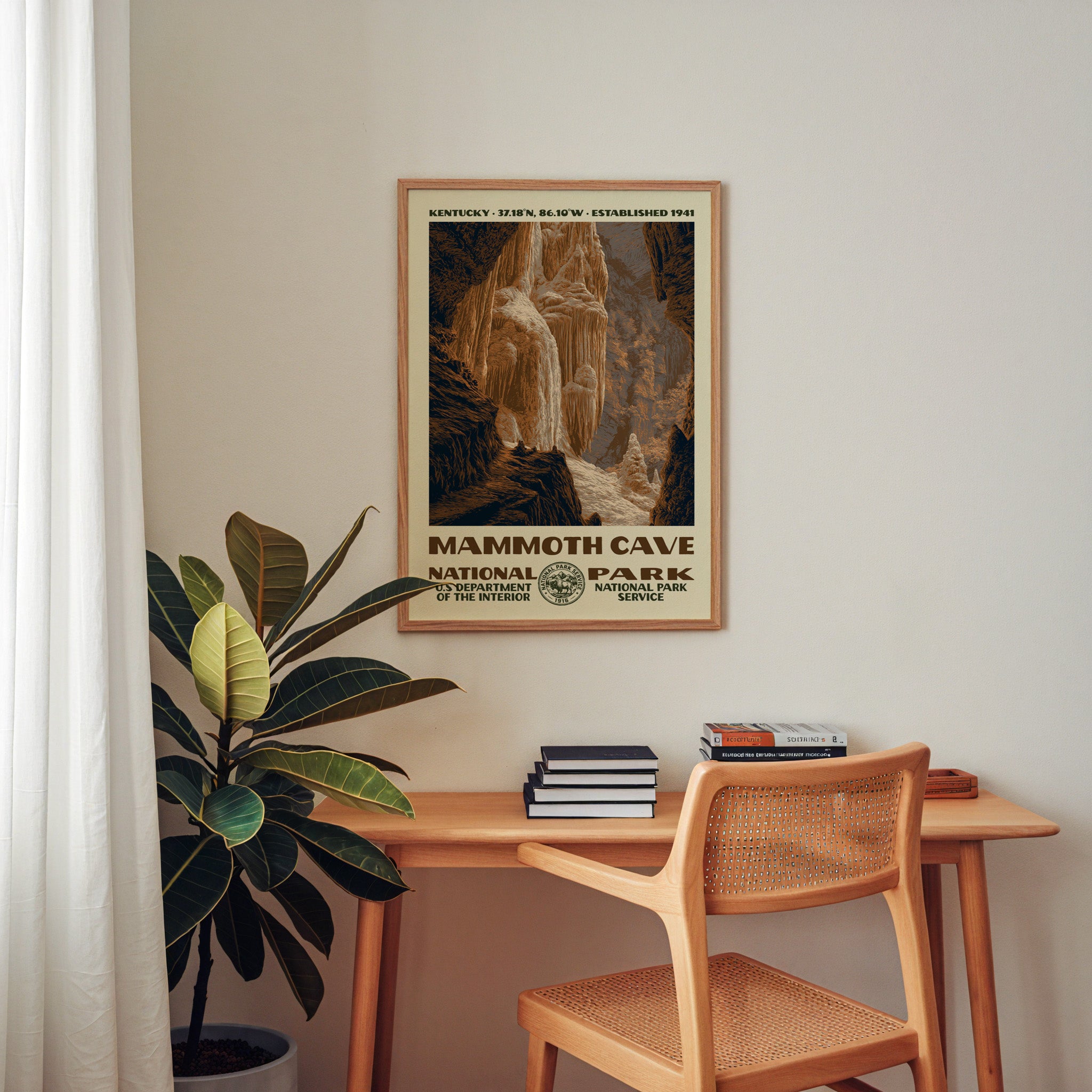 Mammoth Cave National Park Vintage WPA Art