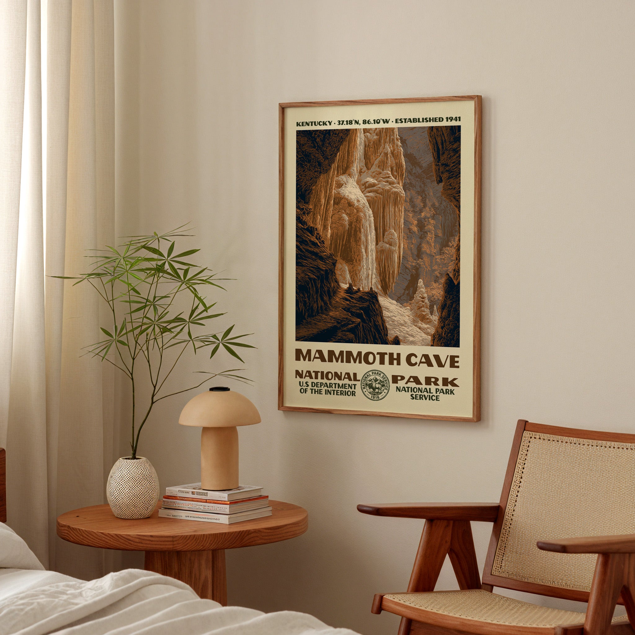 Mammoth Cave National Park Vintage WPA Art