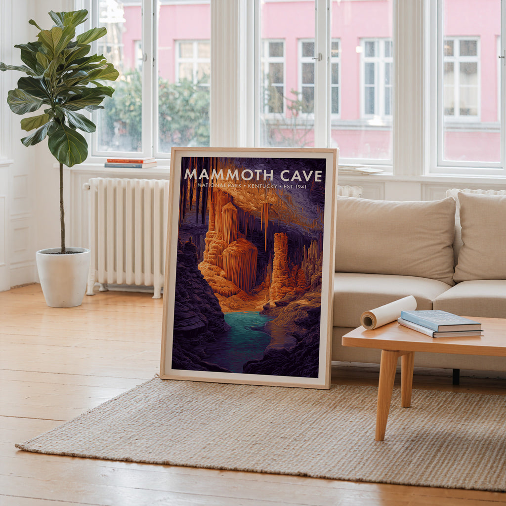 Retro Mammoth Cave National Park Print