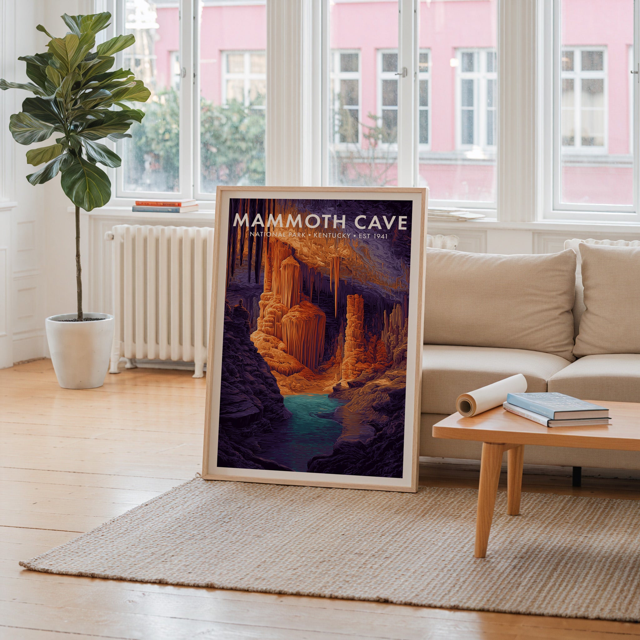Retro Mammoth Cave National Park Print
