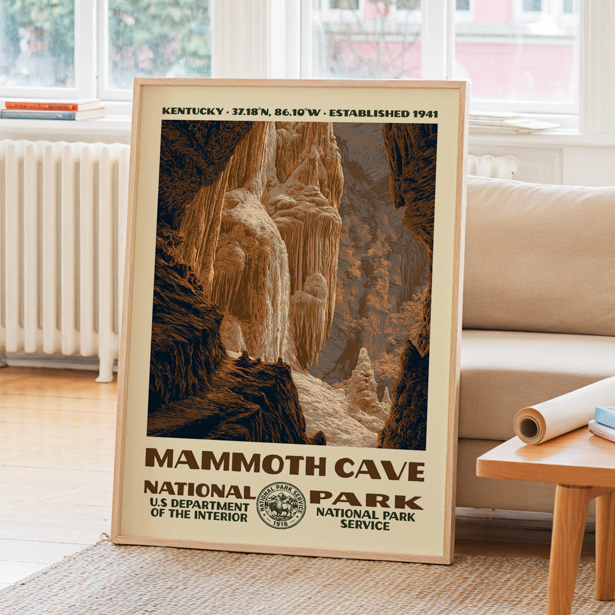 Mammoth Cave National Park Vintage WPA Art
