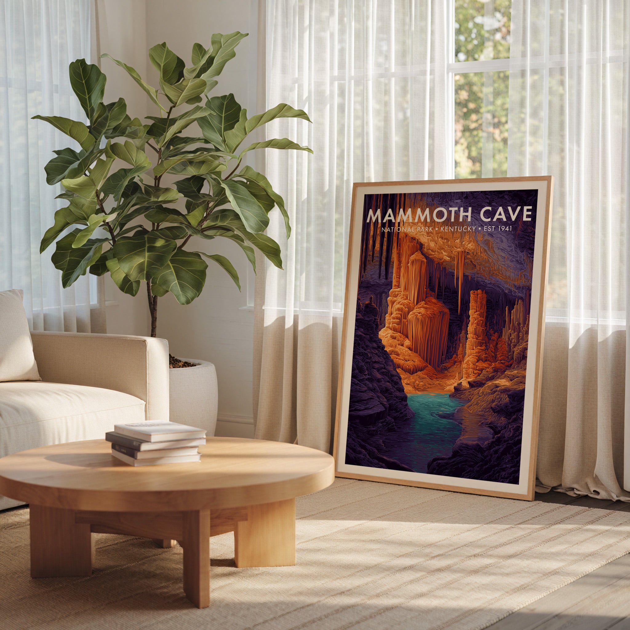 Retro Mammoth Cave National Park Print