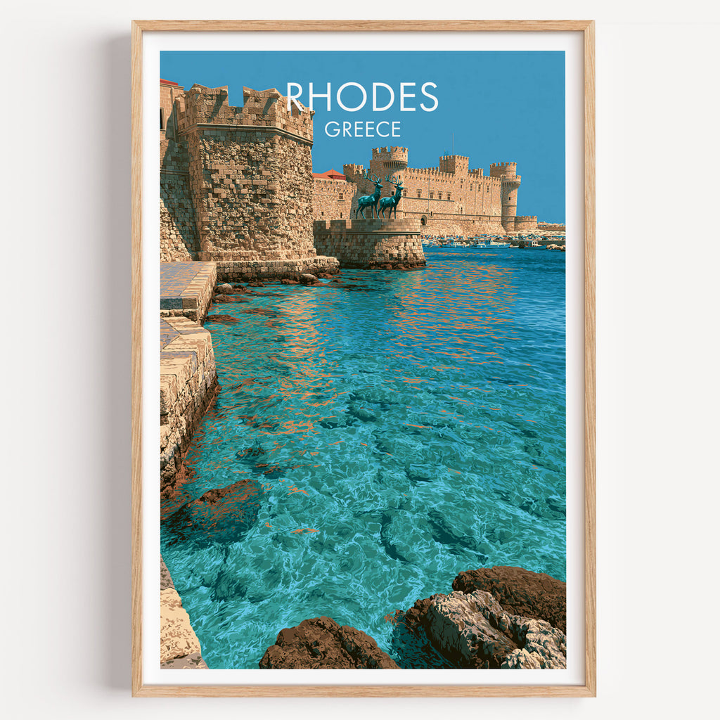 Mittelalterlicher Hafen Rhodos Griechenland