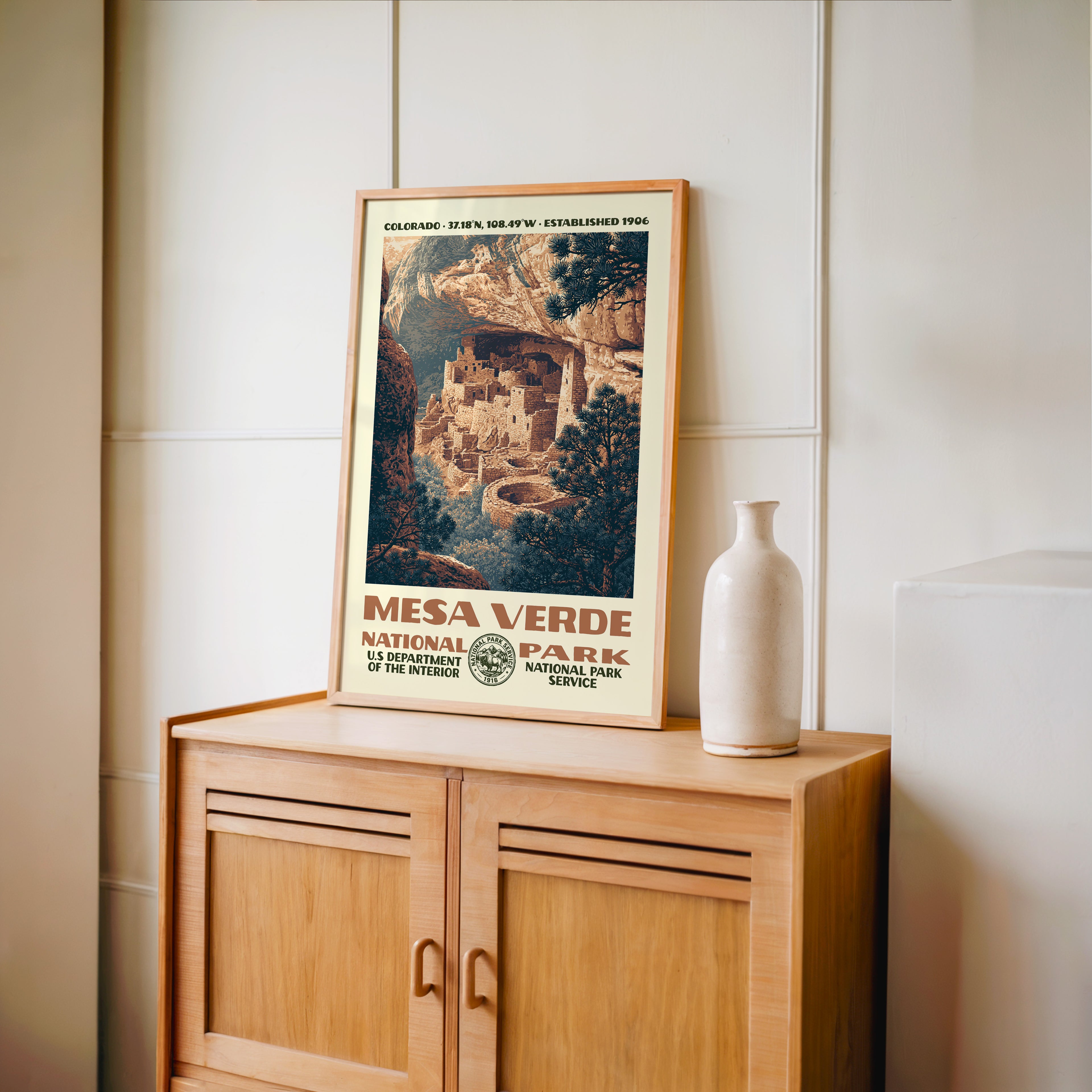 Mesa Verde National Park Vintage WPA Art