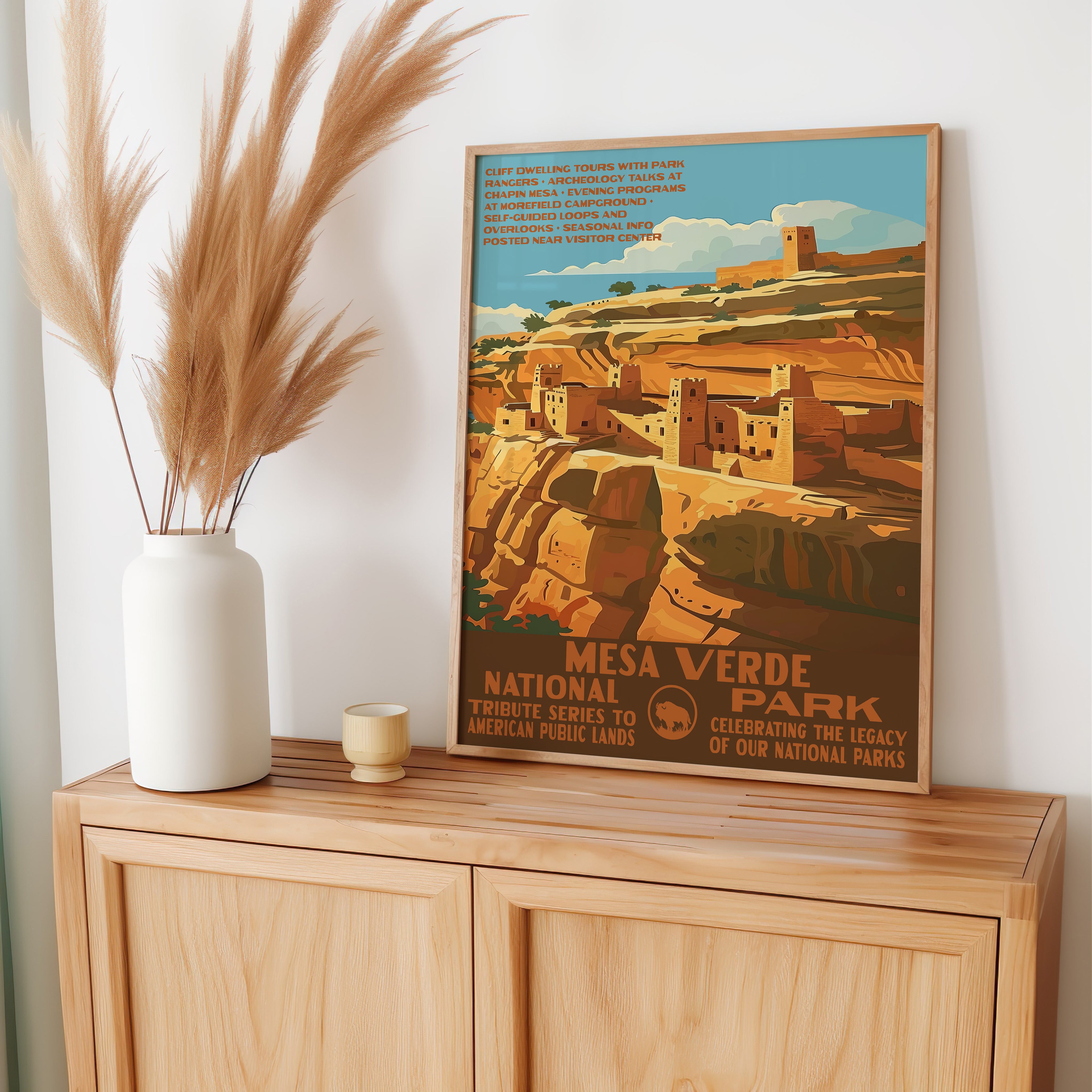 Mesa Verde National Park Vintage WPA Art