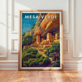 Retro Mesa Verde National Park Print